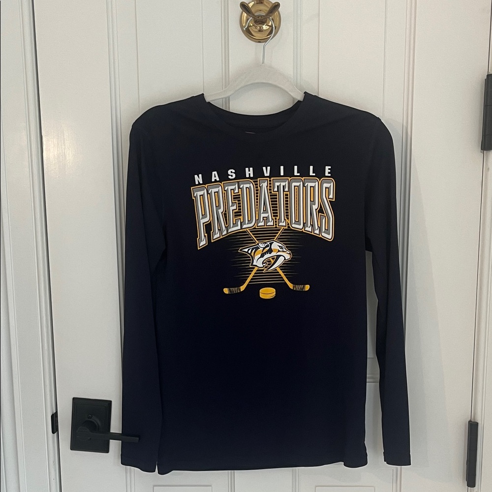 NHL Nashville Predators Kids Long Sleeve Tee - Dark Blue